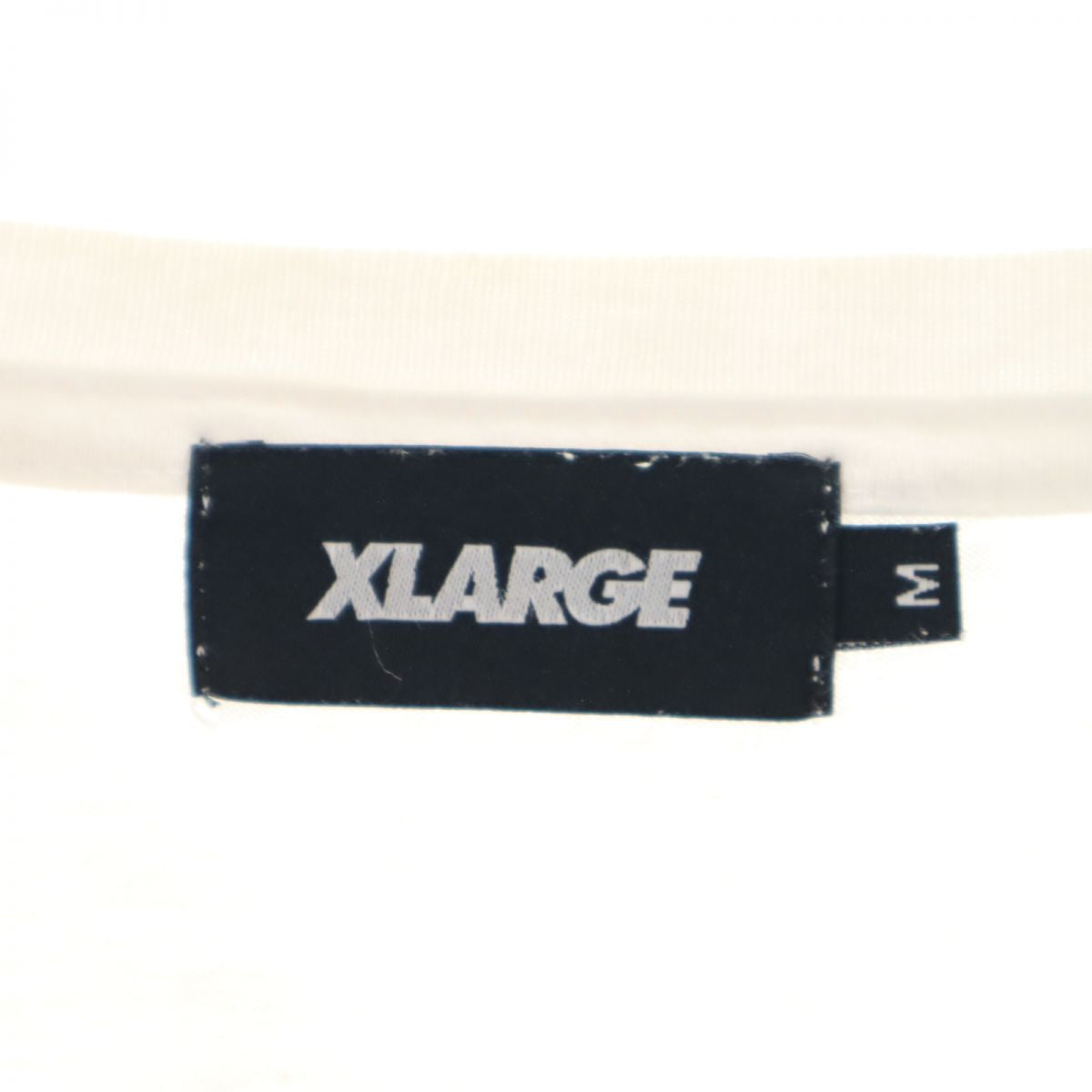 XLARGE エクストララージ プリント 長袖 Tシャツ M ホワイト ロンT メンズ