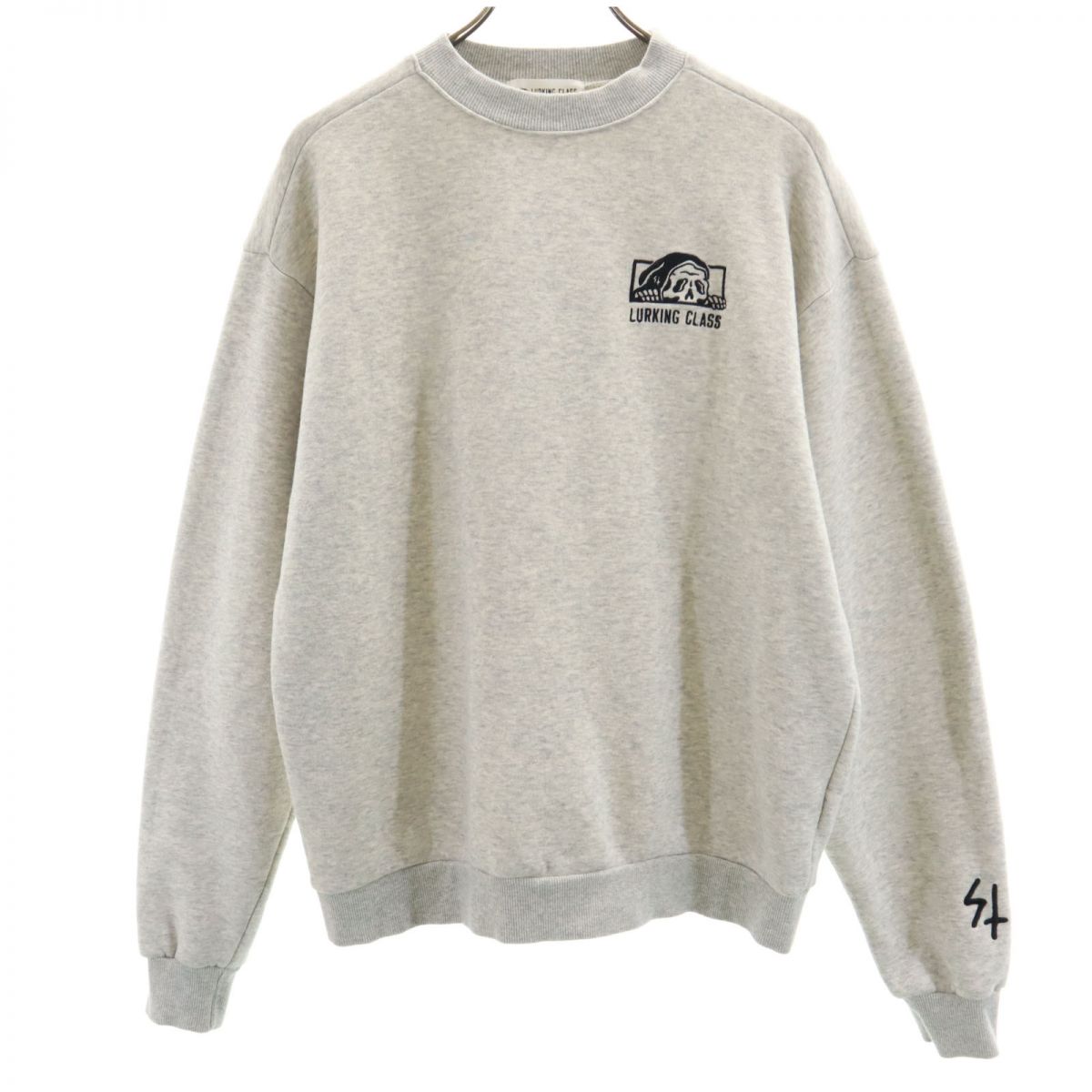 ラーキングクラス 長袖 スウェット トレーナー M グレー LURKINGCLASS 裏起毛 メンズ