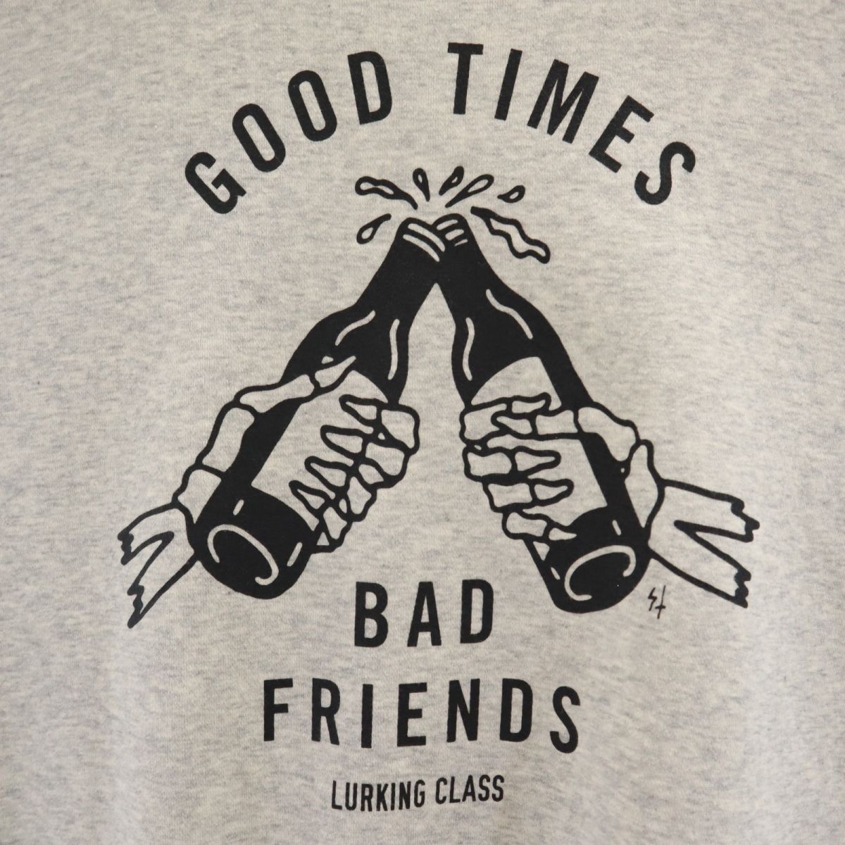 ラーキングクラス 長袖 スウェット トレーナー M グレー LURKINGCLASS 裏起毛 メンズ