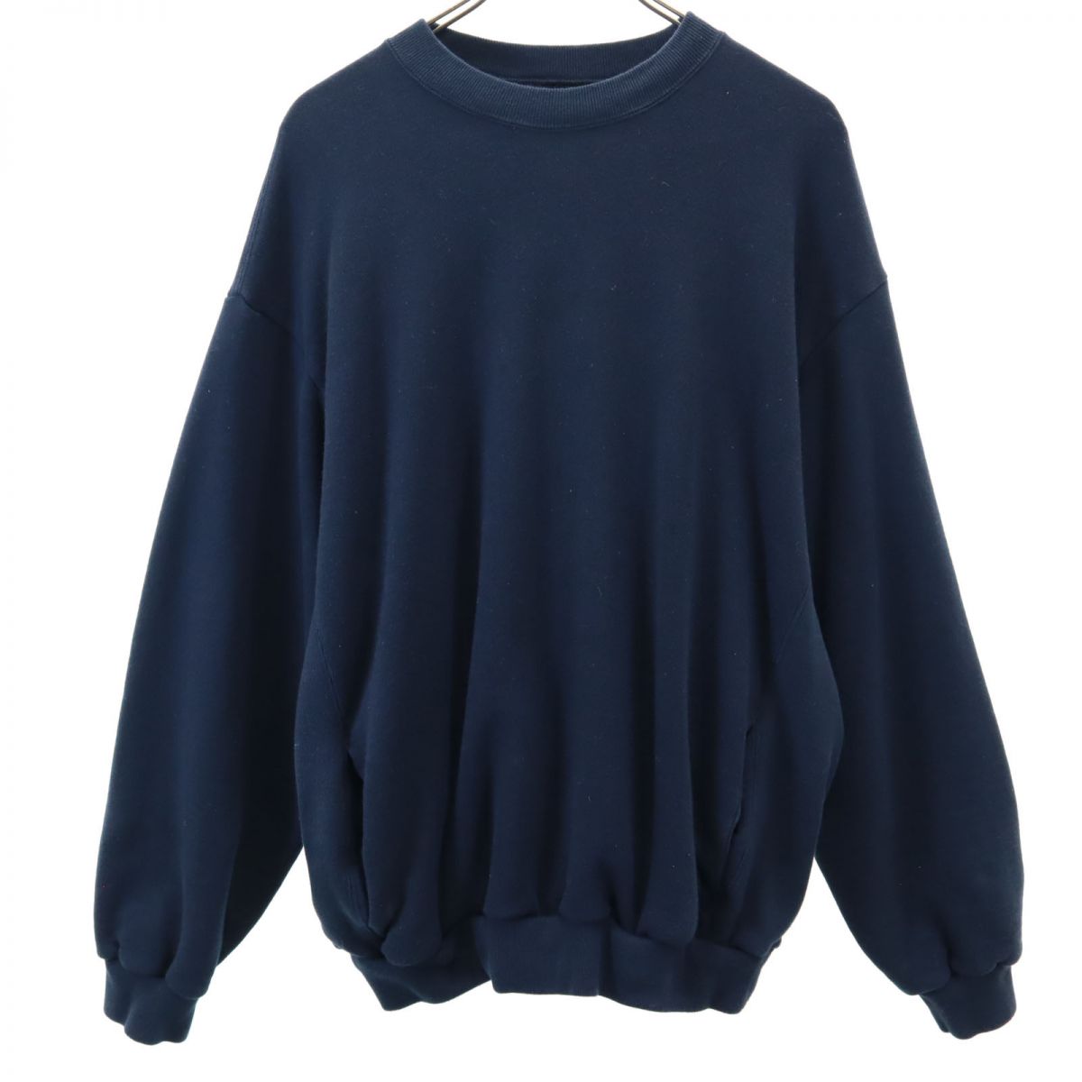 I アイ 日本製 長袖 スウェット トレーナー 3 ネイビー メンズ