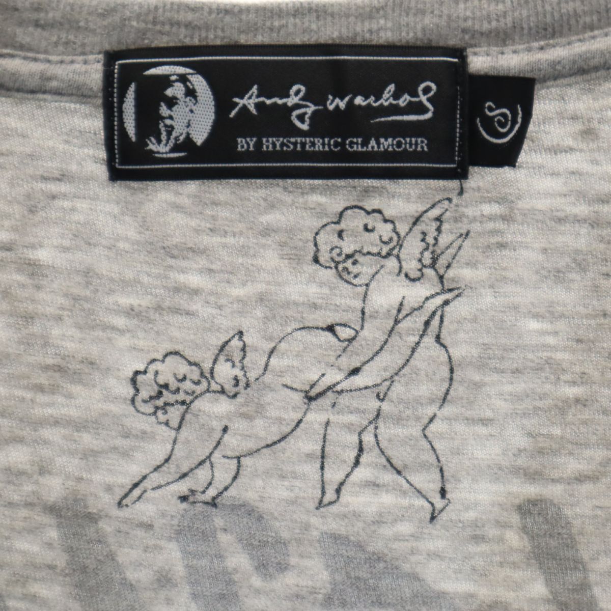 ANDY WARHOL BY HYSTERIC GLAMOUR アンディウォーホルバイヒステリックグラマー 半袖 Tシャツ S グレー メンズ