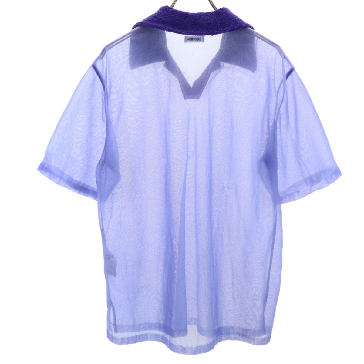 COOHEM コーヘン 日本製 半袖 シャツ F パープル メンズ