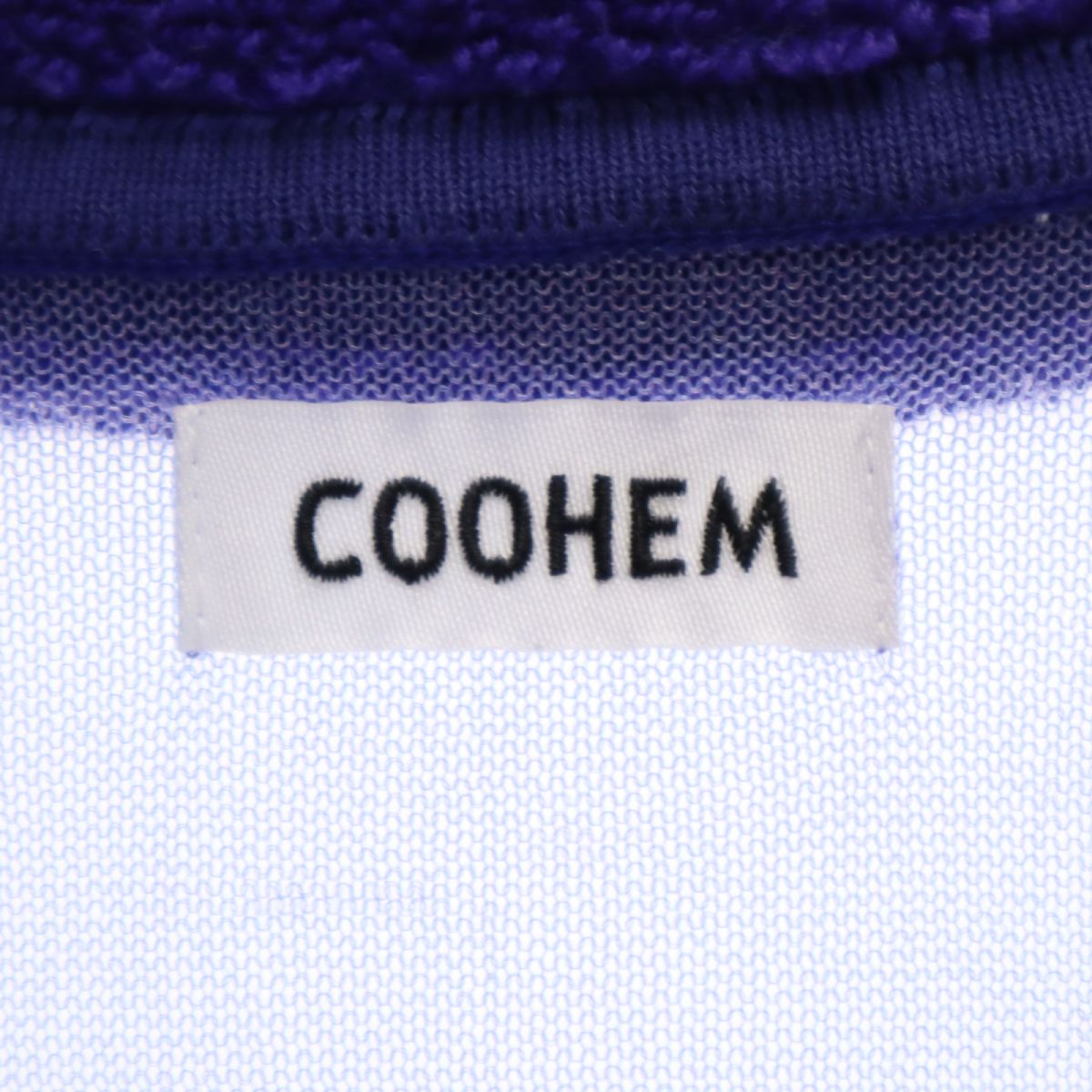 COOHEM コーヘン 日本製 半袖 シャツ F パープル メンズ