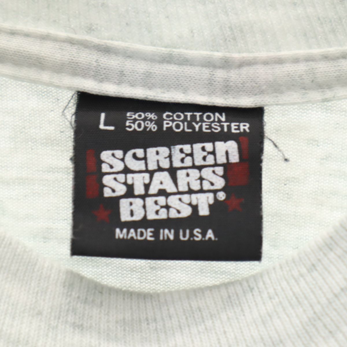 スクリーンスターズベスト 90s USA製 オールド 半袖 Tシャツ L ホワイト系 SCREEN STARS BEST メンズ