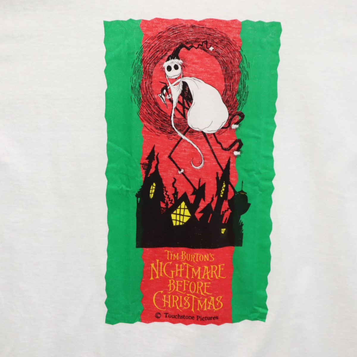 SEGA セガ 1998 90s オールド ナイトメアビフォークリスマス 半袖 Tシャツ ホワイト系 メンズ
