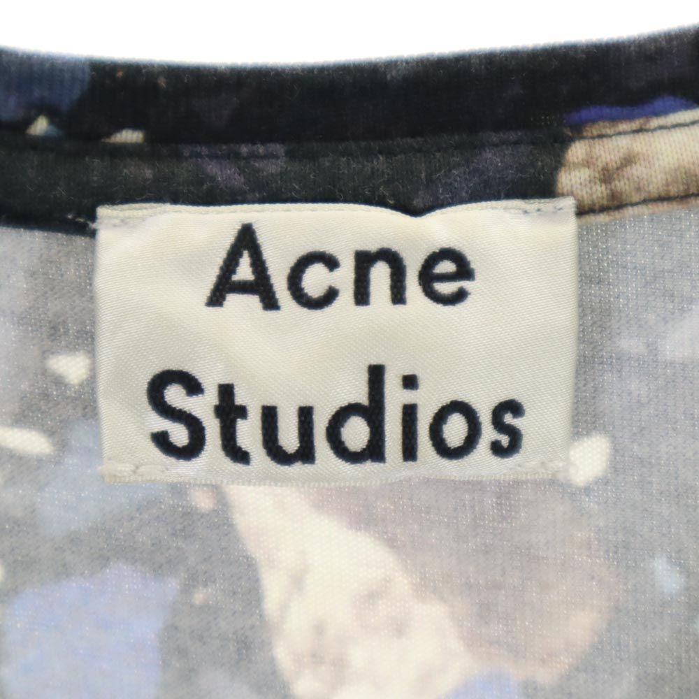 Acne Studios アクネスタジオ 総柄 半袖 Tシャツ XXS 黒系 メンズ