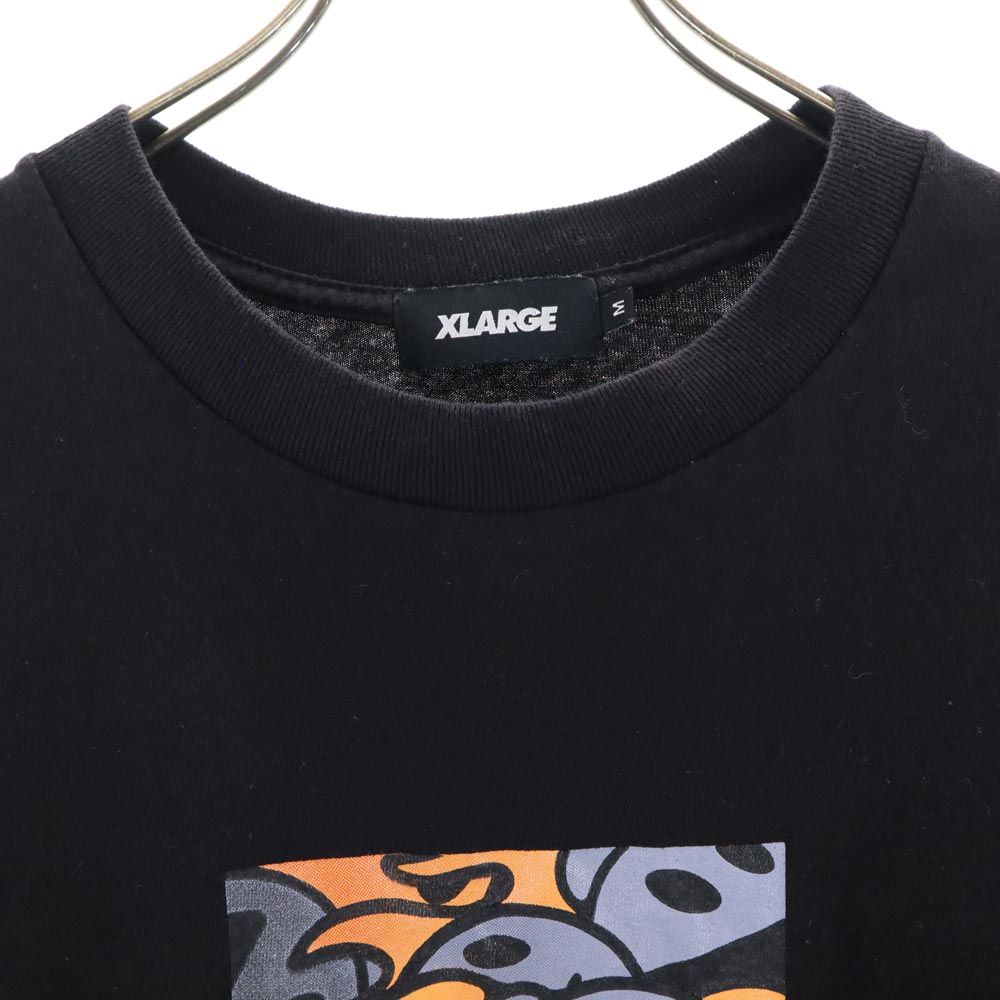 XLARGE エクストララージ プリント 半袖 Tシャツ M ブラック メンズ