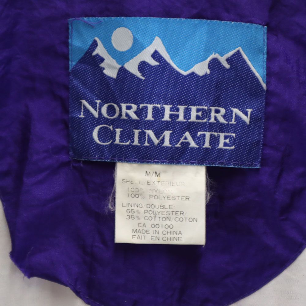 NORTHERN CLIMATE 90s オールド 総柄 ナイロンジャケット M パープル系 メンズ