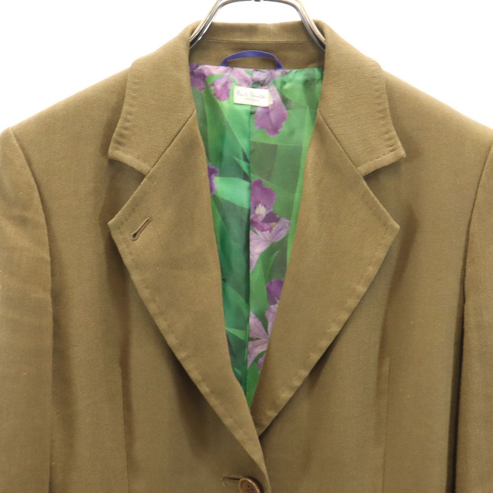 ポールスミス リネンブレンド テーラードジャケット 40 ブラウン系 Paul Smith WOMEN レディース
