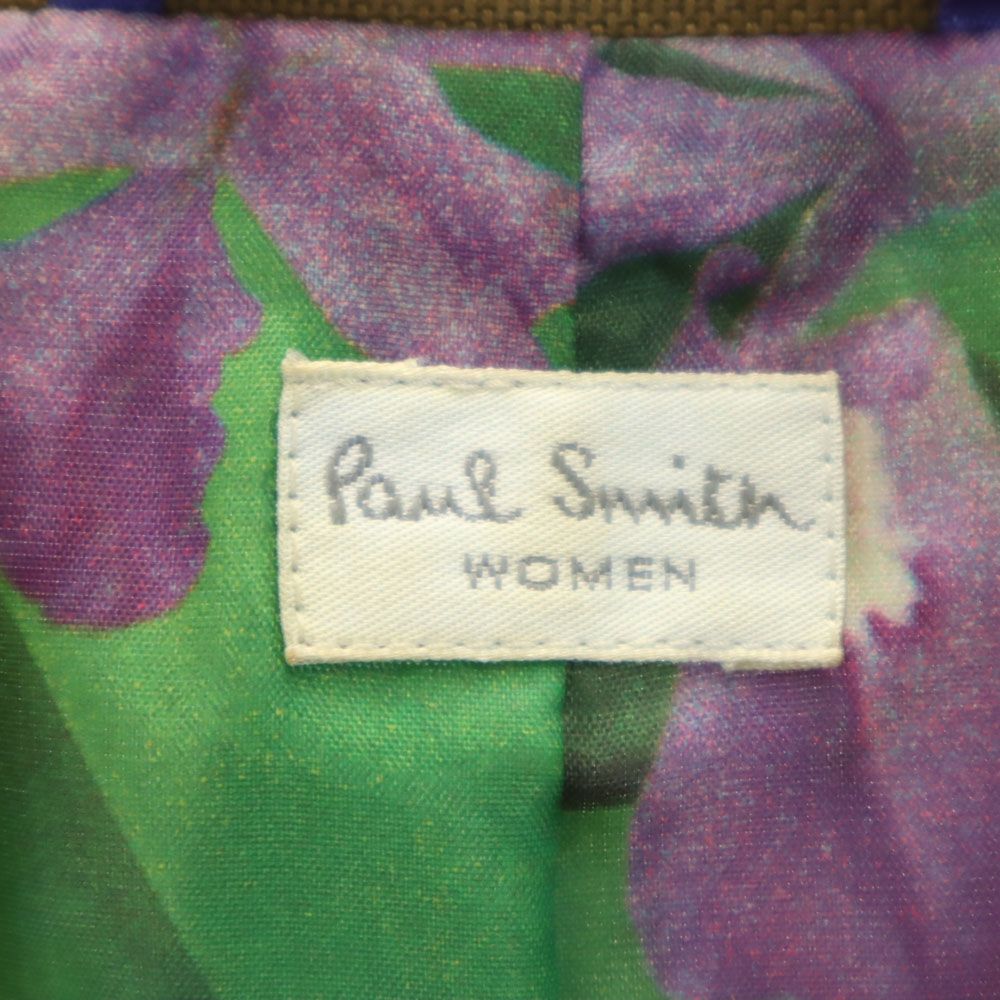 ポールスミス リネンブレンド テーラードジャケット 40 ブラウン系 Paul Smith WOMEN レディース