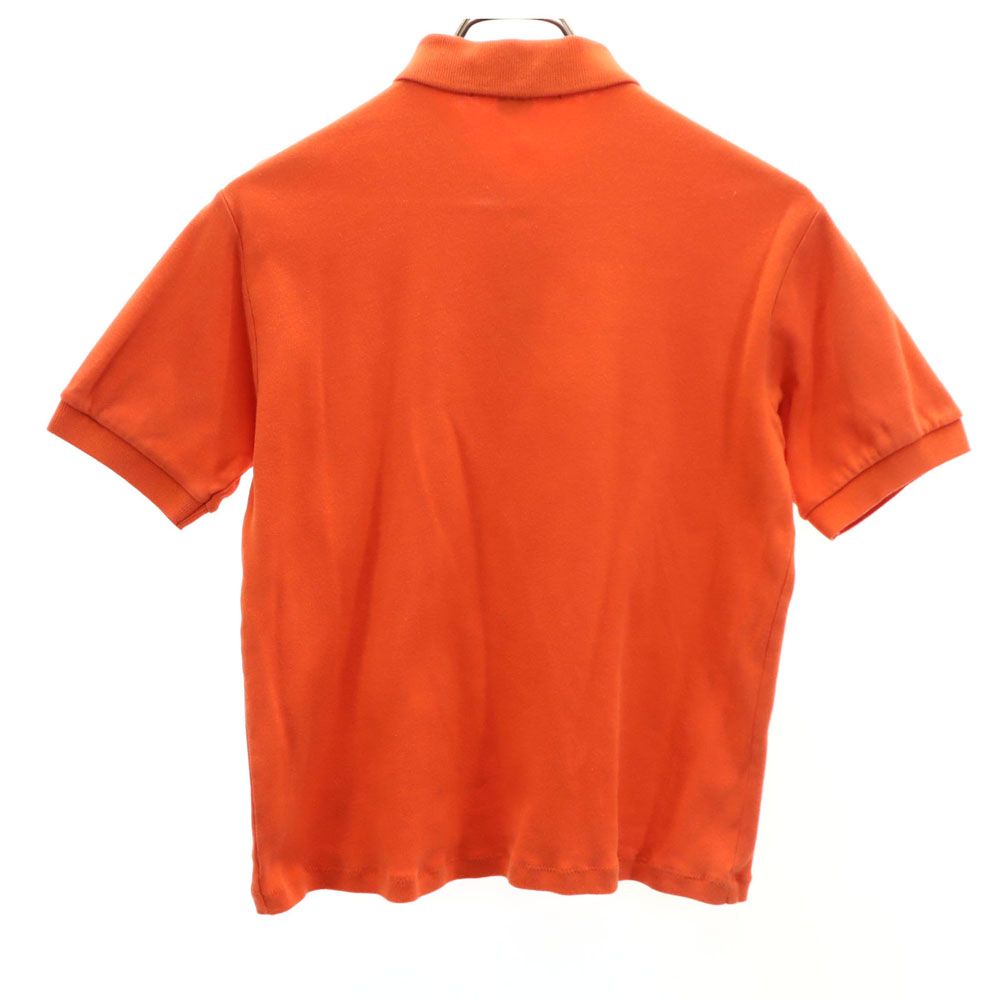 Polo by Ralph Lauren ポロバイラルフローレン 刺繍 半袖 ポロシャツ S オレンジ ハーフボタン メンズ