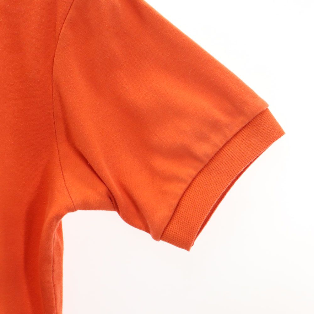 Polo by Ralph Lauren ポロバイラルフローレン 刺繍 半袖 ポロシャツ S オレンジ ハーフボタン メンズ