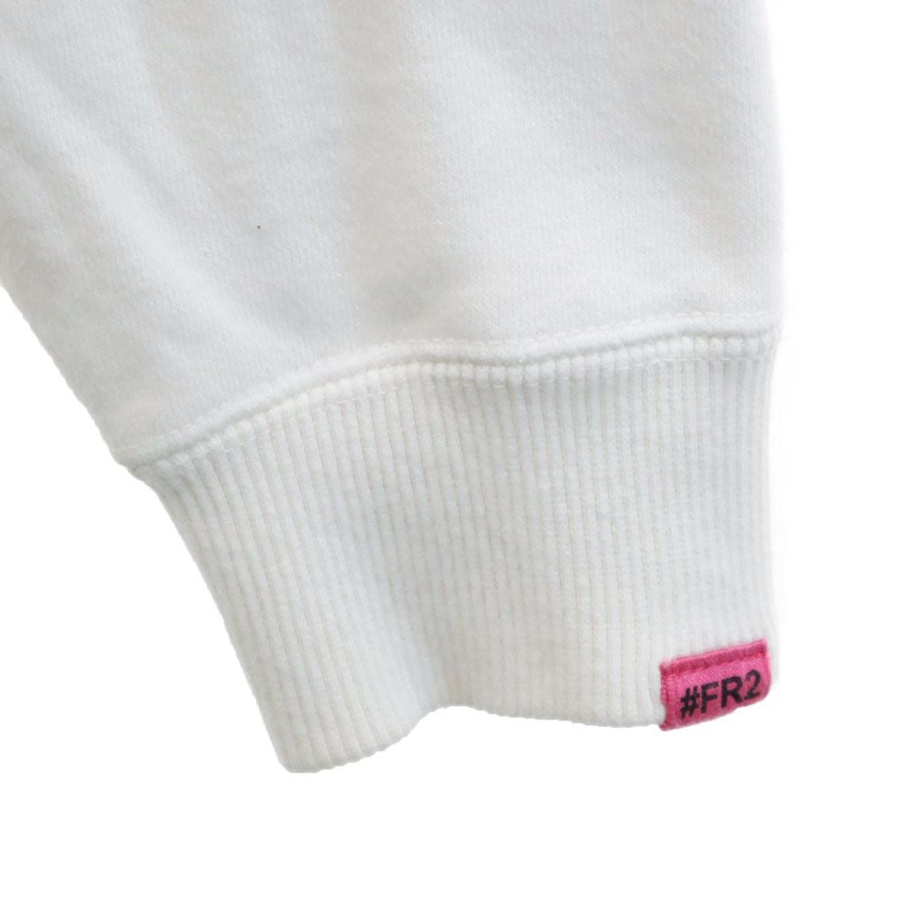 エフアールツー 両面プリント 長袖 スウェット トレーナー F ホワイト FR2 レディース