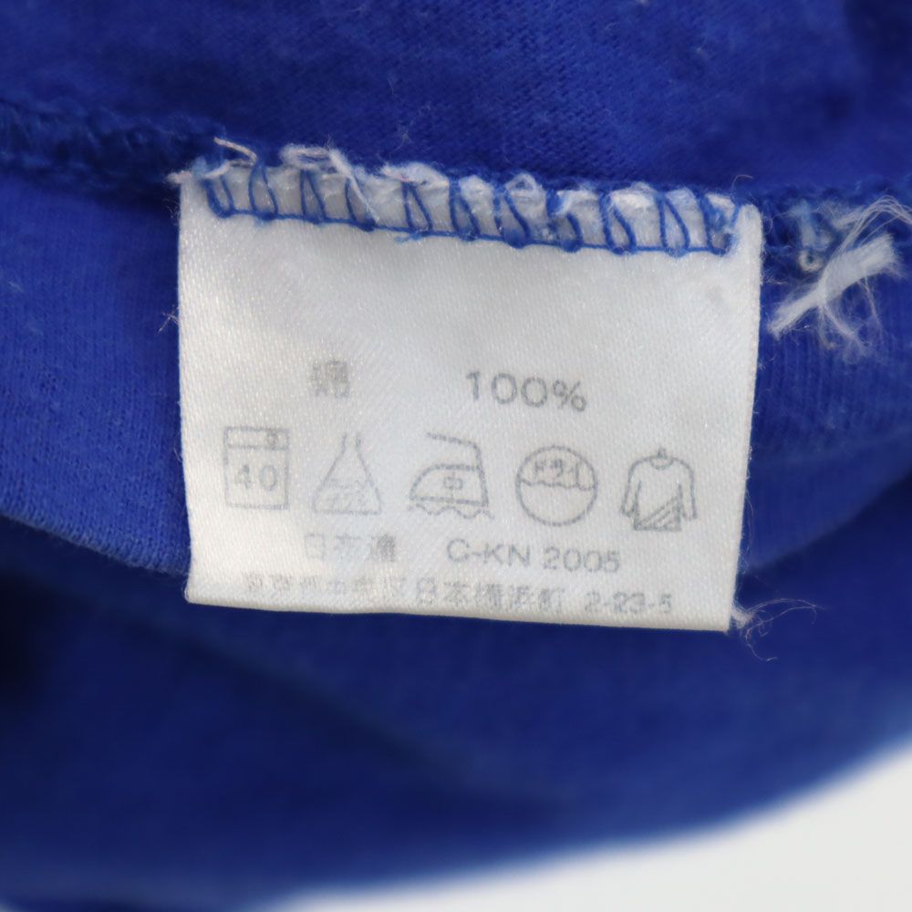 バックプリント 半袖 Tシャツ L ブルー メンズ