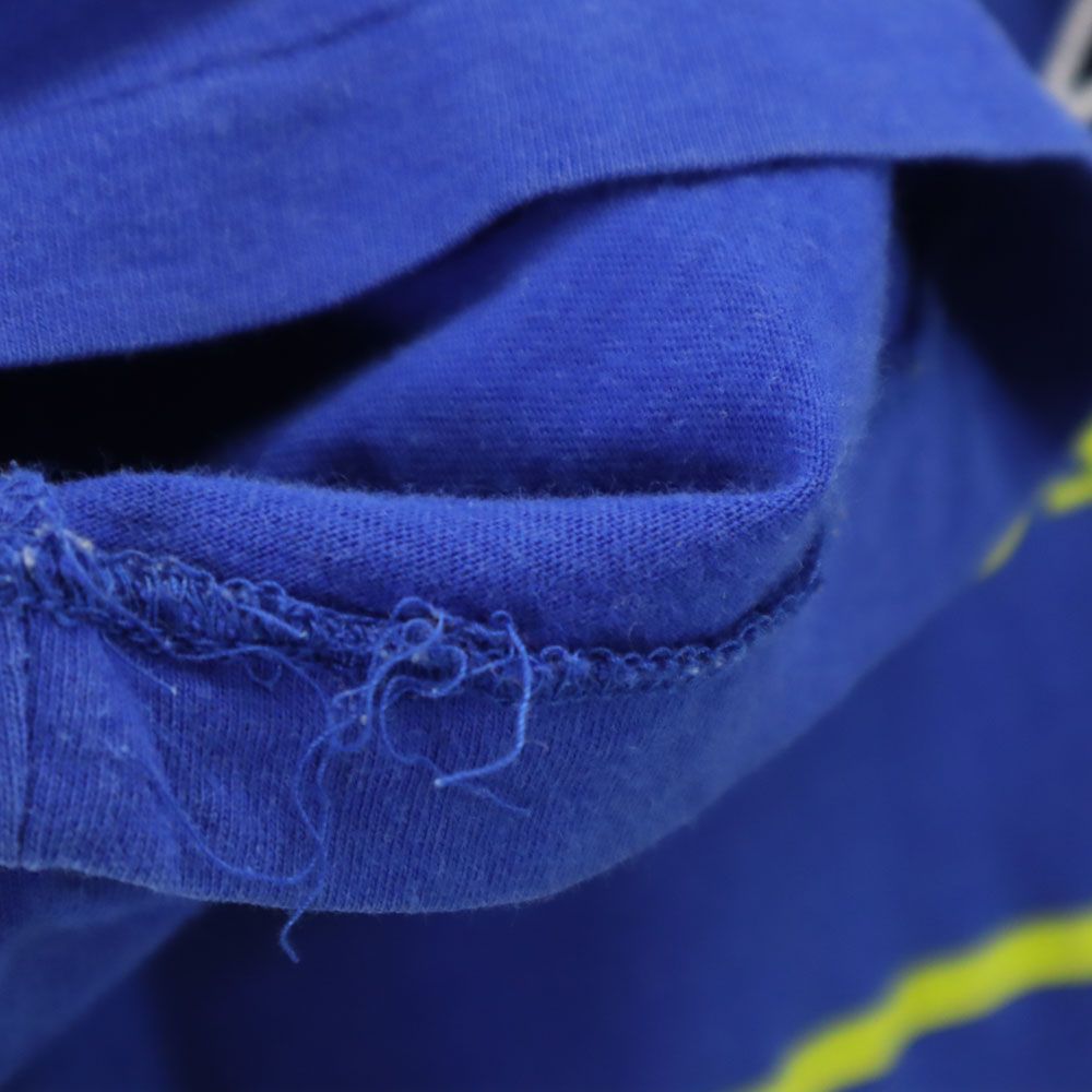 バックプリント 半袖 Tシャツ L ブルー メンズ