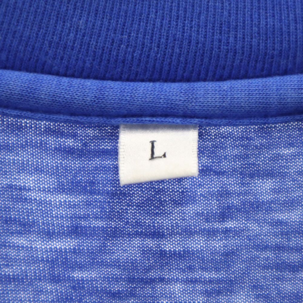 バックプリント 半袖 Tシャツ L ブルー メンズ