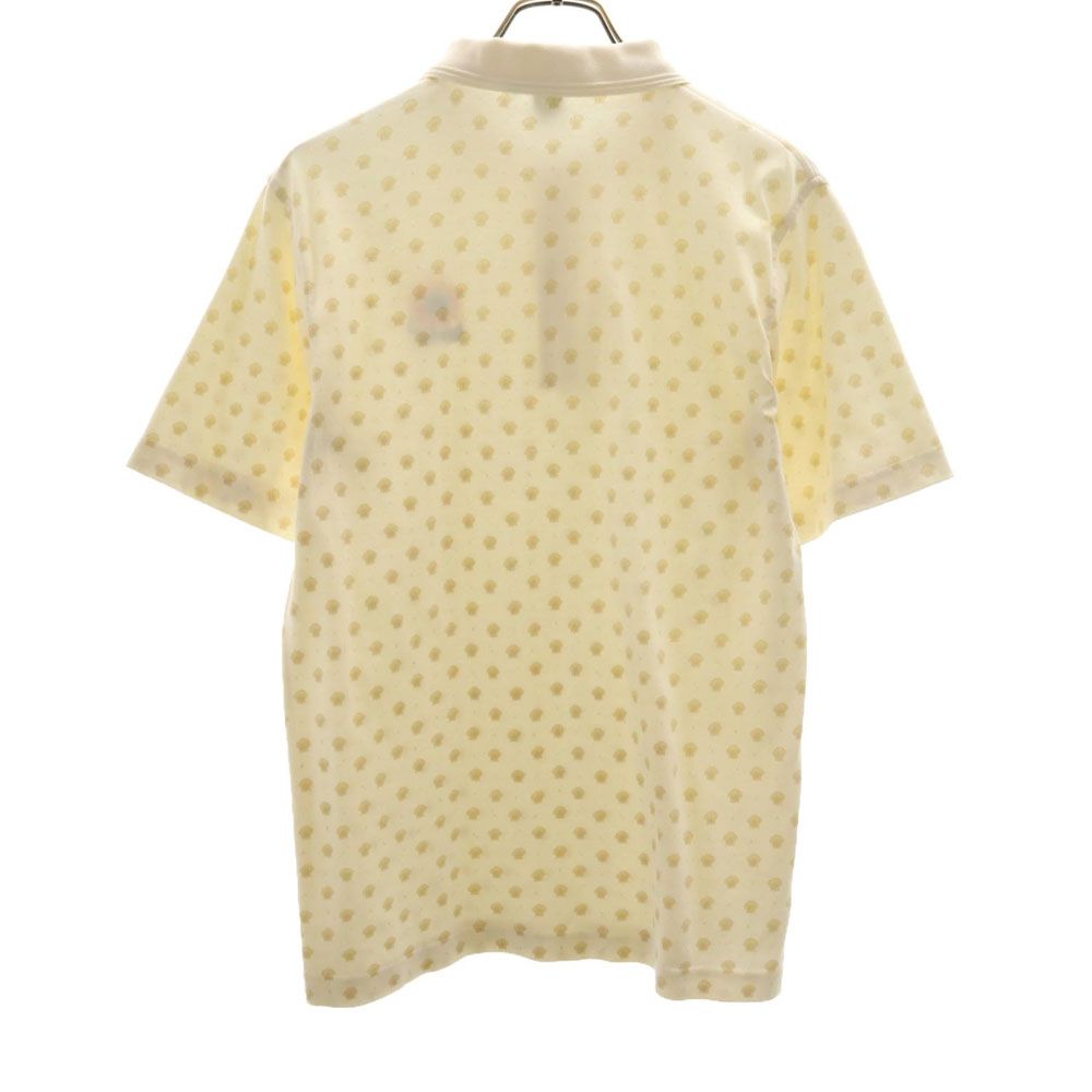 アイゾッド オールド 総柄 半袖 ポロシャツ M ベージュ系 IZOD レディース