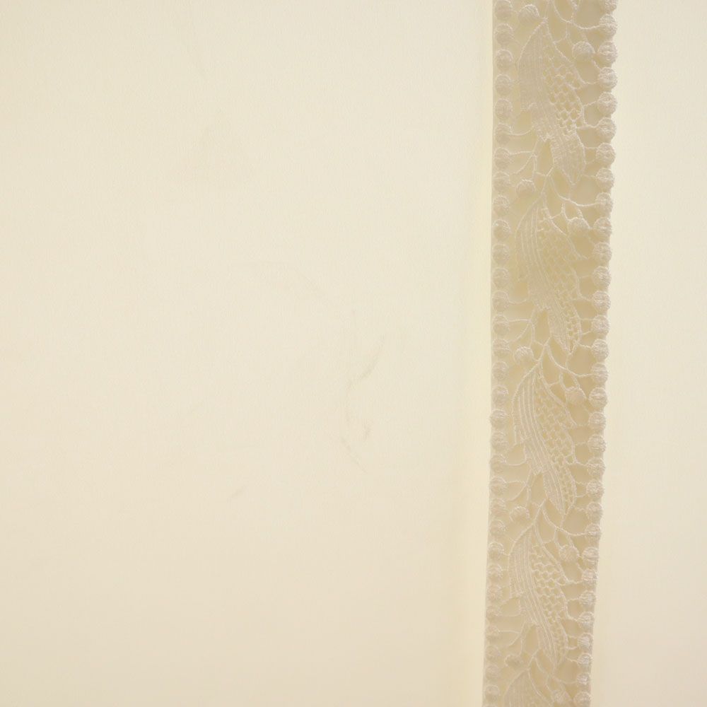 Aquascutum アクアスキュータム 日本製 長袖 レース 切替 シャツ 9 ホワイト レディース