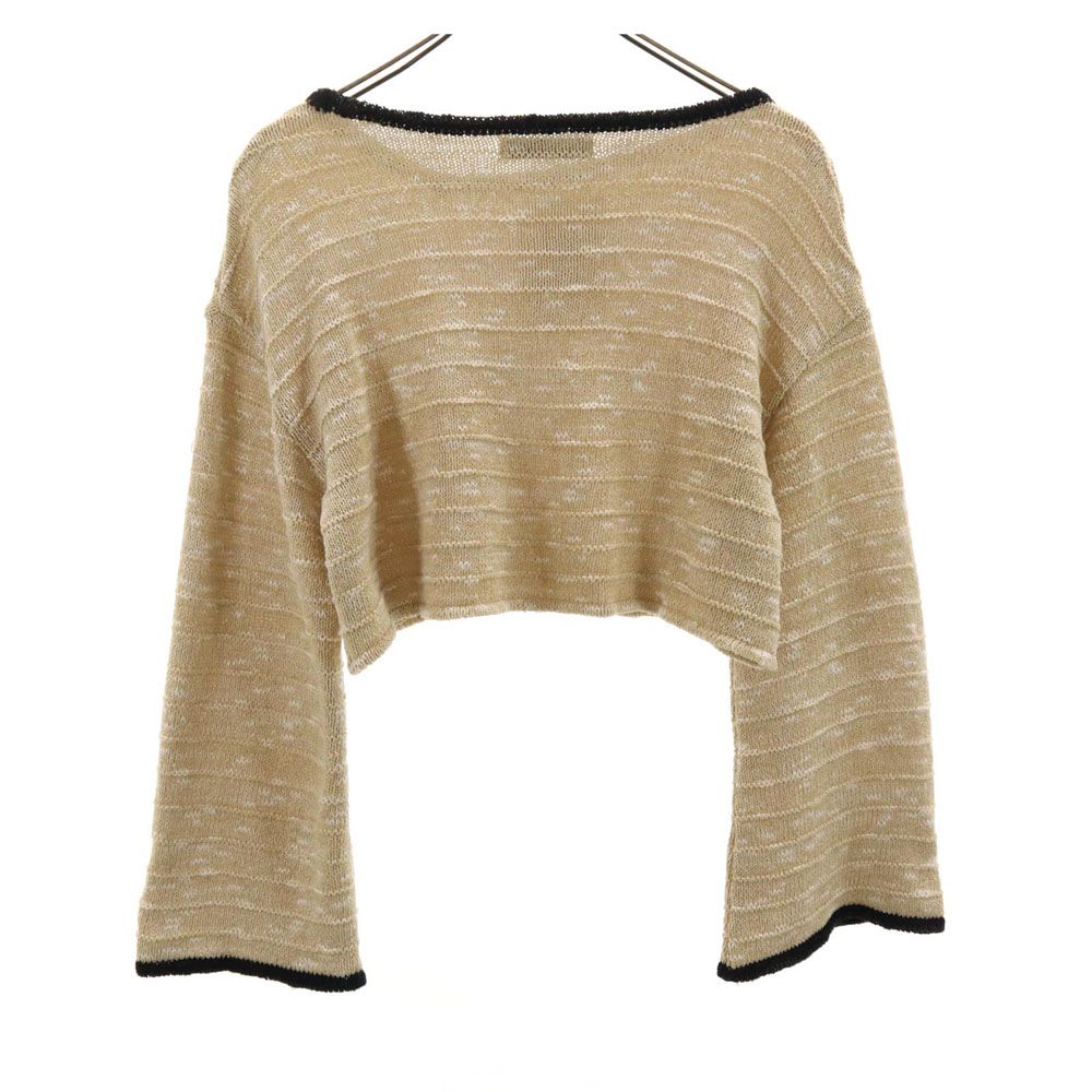 未使用 PUBLIC TOKYO パブリックトウキョウ 日本製 NIIGATA 長袖 セーター FREE ベージュ系 スラブ ニット タグ付き レディース