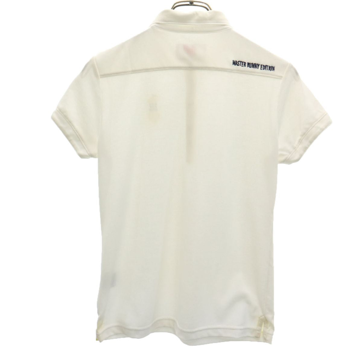 MASTER BUNNY EDITION マスターバニーエディション 日本製 ゴルフ 半袖 ポロシャツ  白 鹿の子地 レディース