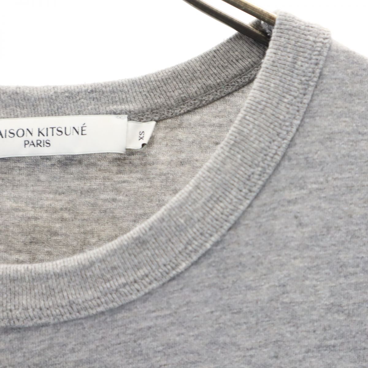 MAISON KITSUNE メゾンキツネ プリント 半袖 Tシャツ XS グレー メンズ