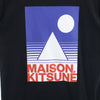 メゾンキツネ プリント 半袖 Tシャツ ブラック MAISON KITSUNE メンズ