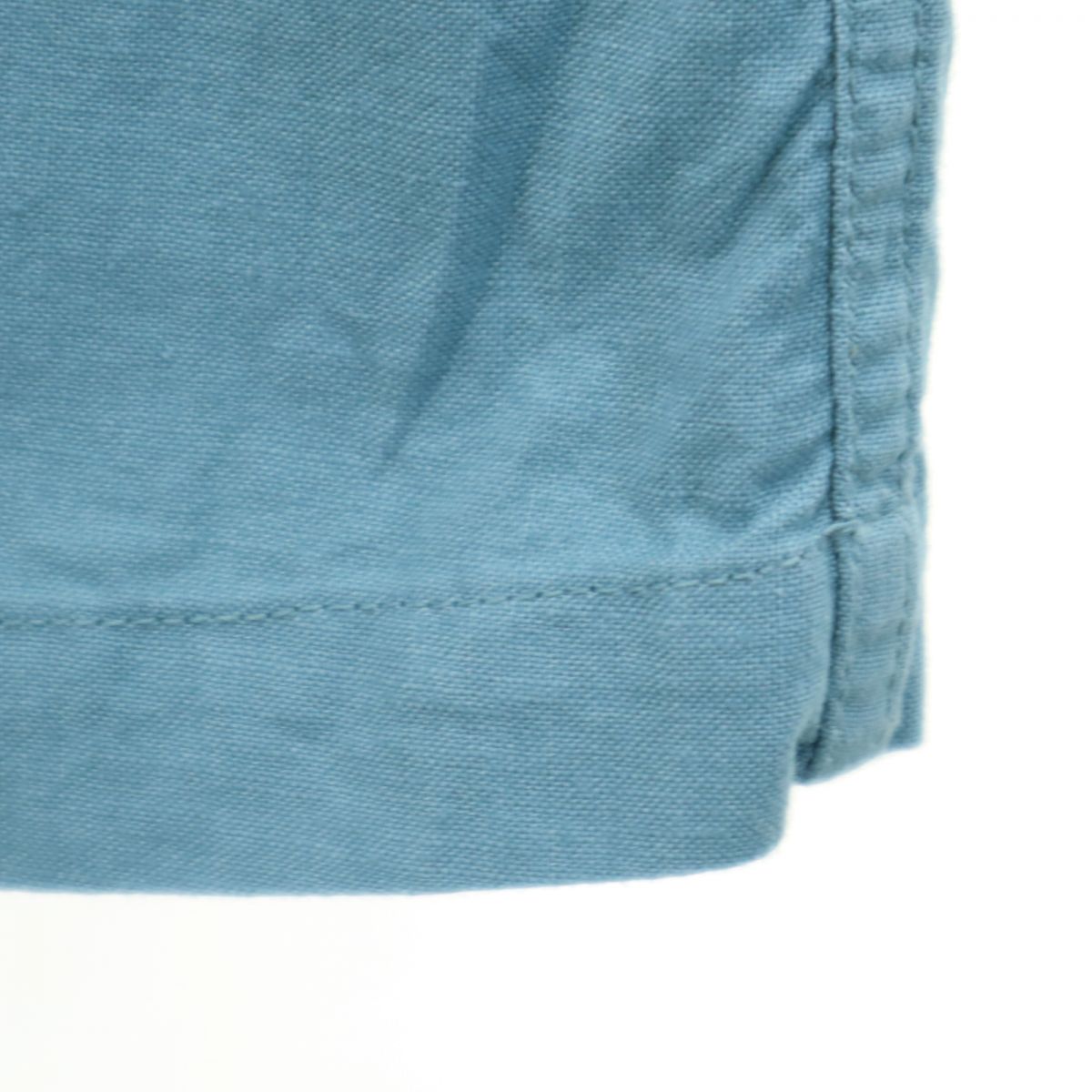 アメリカ軍 80s DLA メディカルシャツ ノースリーブ プルオーバー シャツ L ブルー系 US ARMY メンズ