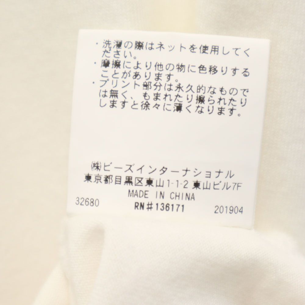 XLARGE エクストララージ バックプリント 半袖 Tシャツ S ホワイト ポケT メンズ