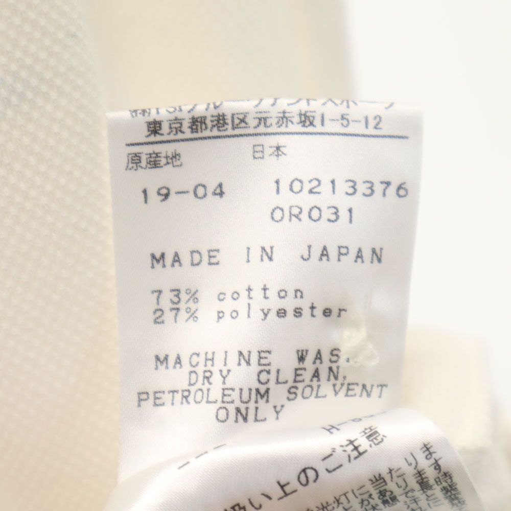 PEARLY GATES パーリーゲイツ 日本製 ゴルフ ノースリーブ ポロシャツ  白 鹿の子地 レディース