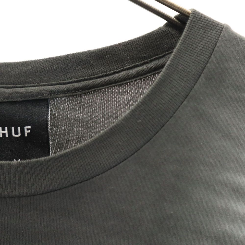 HUF ハフ バックプリント 半袖 Tシャツ M グレー系 メンズ
