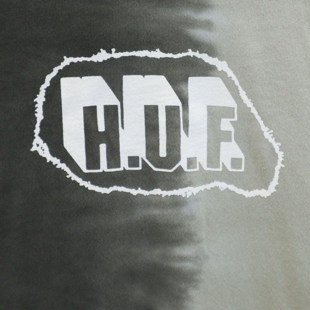 HUF ハフ バックプリント 半袖 Tシャツ M グレー系 メンズ