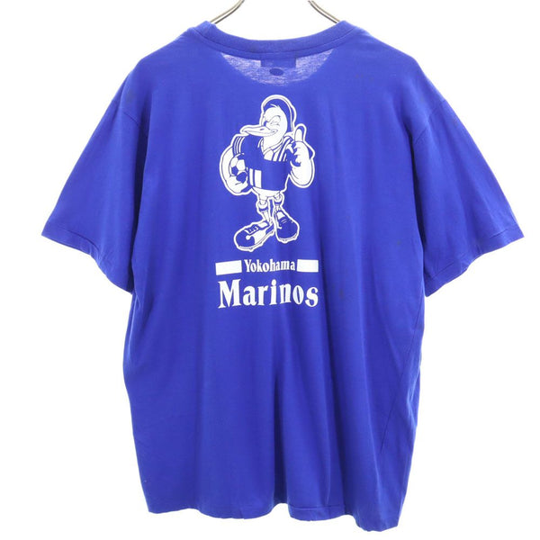 横浜マリノス サッカー 半袖 Tシャツ LL ブルー 横浜マリノス ファンクラブ メンズ