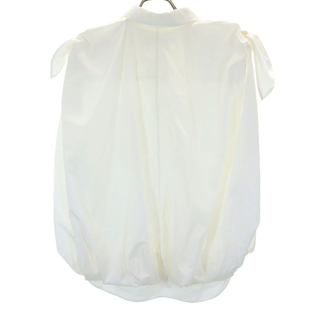 TOGA トーガ 日本製 ノースリーブ バックバルーン シャツ 36 白 レディース