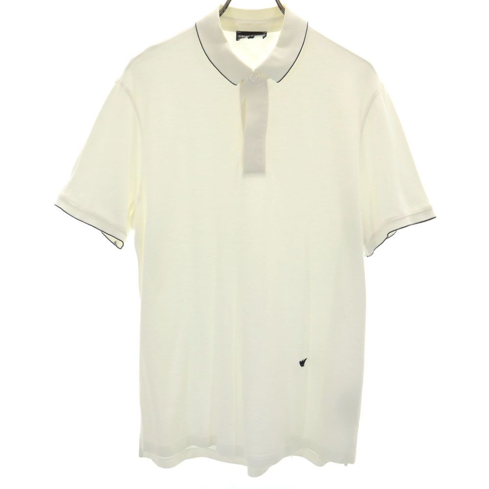 Emporio Armani エンポリオアルマーニ 半袖 ポロシャツ L 白 鹿の子地 メンズ