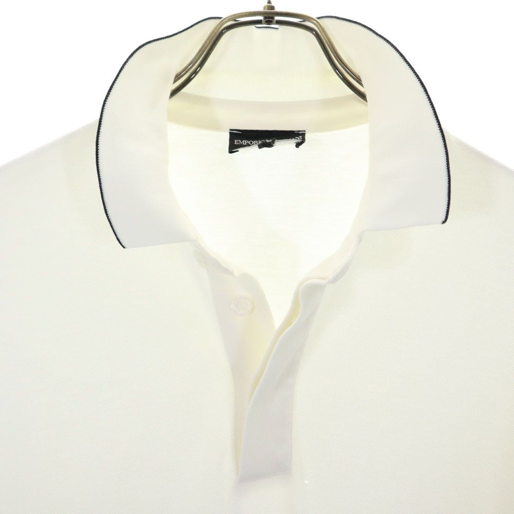 Emporio Armani エンポリオアルマーニ 半袖 ポロシャツ L 白 鹿の子地 メンズ