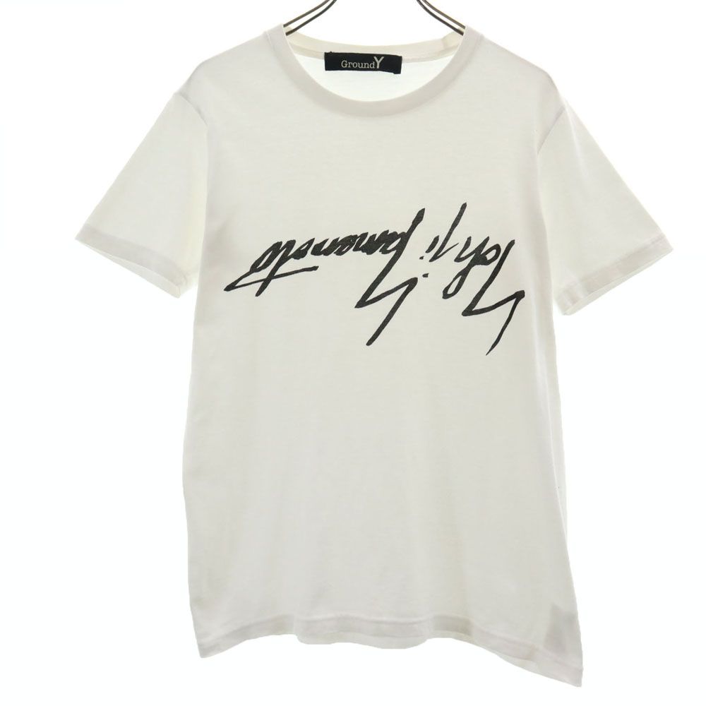 Ground Y グラウンドワイ 半袖 Tシャツ 2 ホワイト メンズ