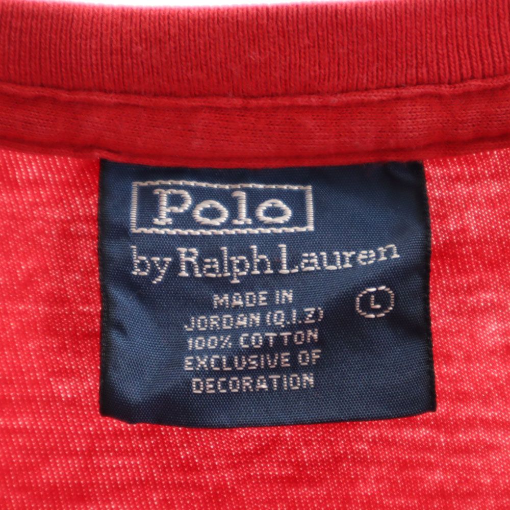 Polo by Ralph Lauren ポロバイラルフローレン 半袖 Tシャツ L レッド メンズ