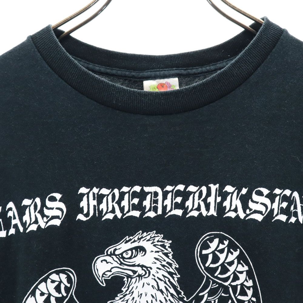 FRUIT OF THE LOOM フルーツオブザルーム プリント 半袖 Tシャツ S ブラック メンズ