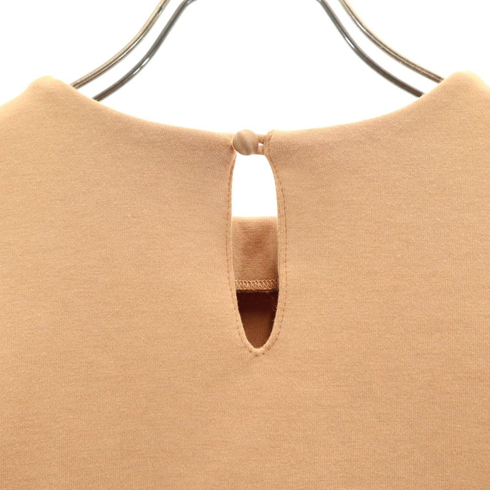 AMERI UNDRESSED アメリ 半袖 袖リボン カットソー ブラウン系 バックボタン レディース