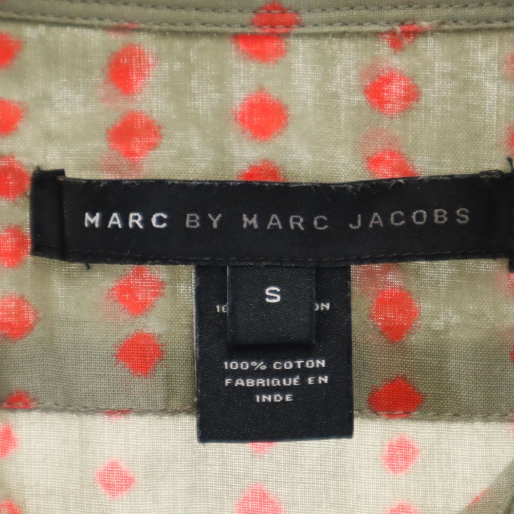 MARC BY MARC JACOBS マークバイマークジェイコブス ドット 半袖 シャツ S カーキ系 メンズ