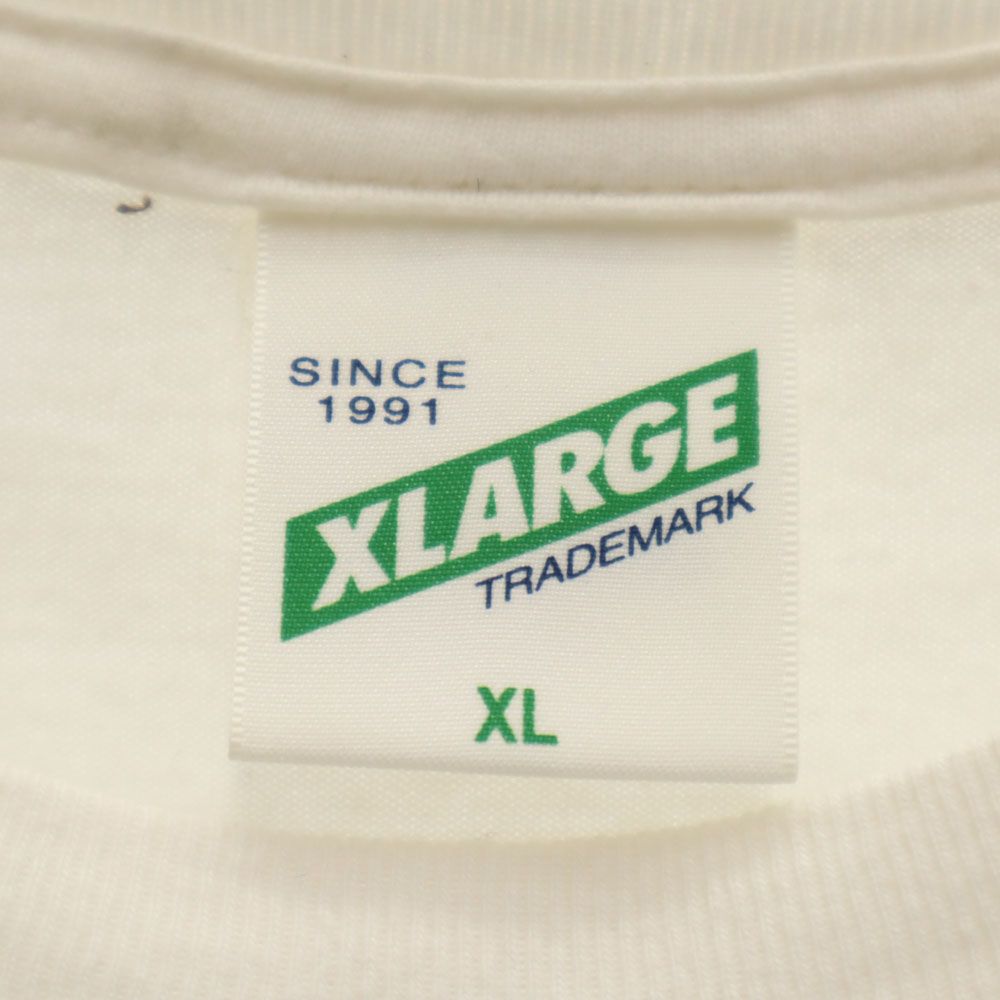 XLARGE エクストララージ プリント 半袖 Tシャツ XL ホワイト系 メンズ