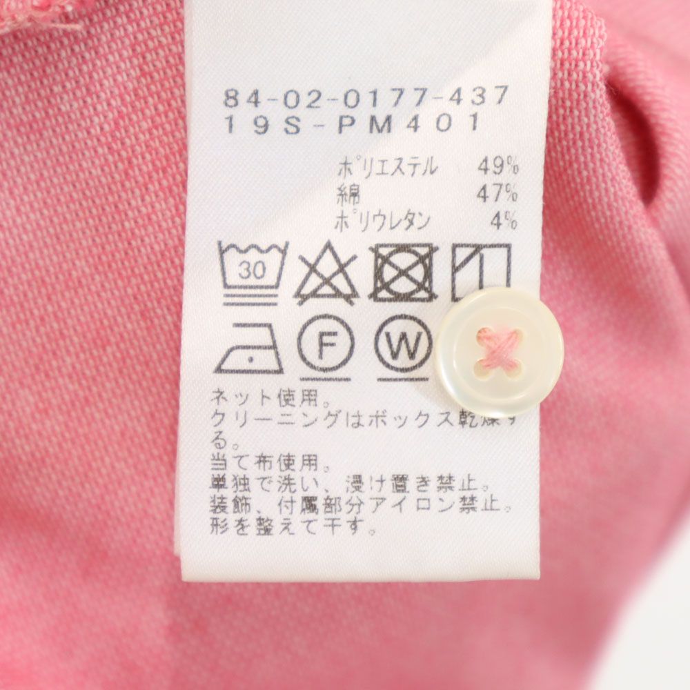 BEAMS GOLF ビームスゴルフ 日本製 ゴルフ 半袖 シャツ S ピンク 鹿の子 メンズ
