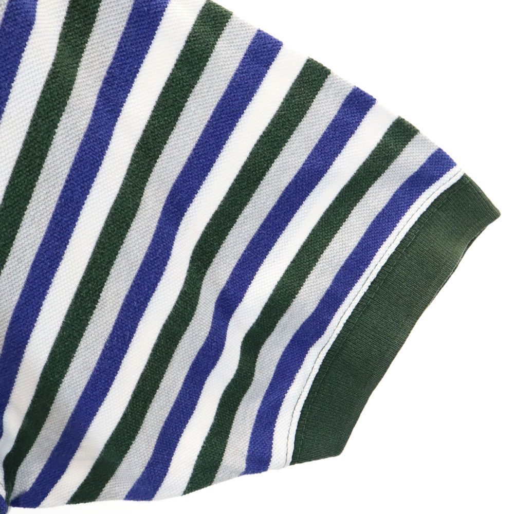 CHAPS RALPH LAUREN チャップスラルフローレン ボーダー柄 半袖 ポロシャツ M 鹿の子地 メンズ