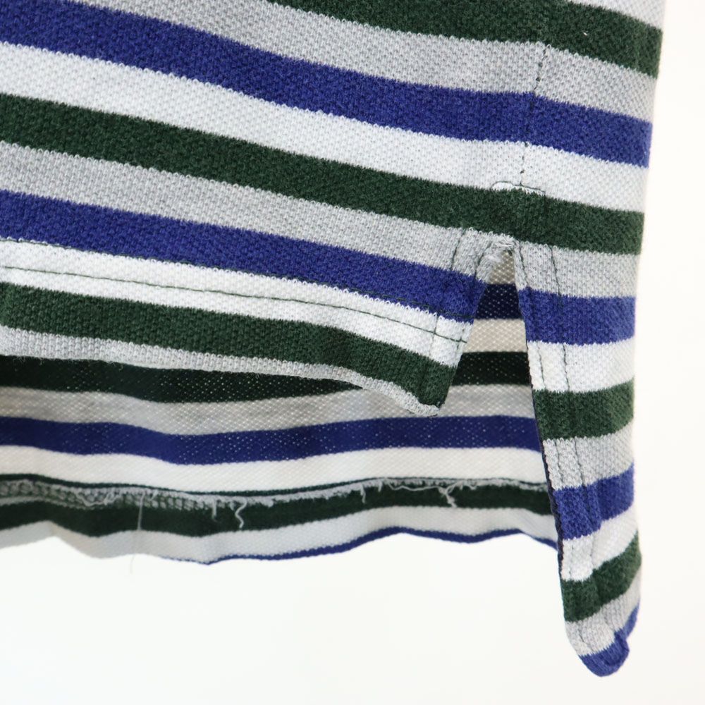 CHAPS RALPH LAUREN チャップスラルフローレン ボーダー柄 半袖 ポロシャツ M 鹿の子地 メンズ