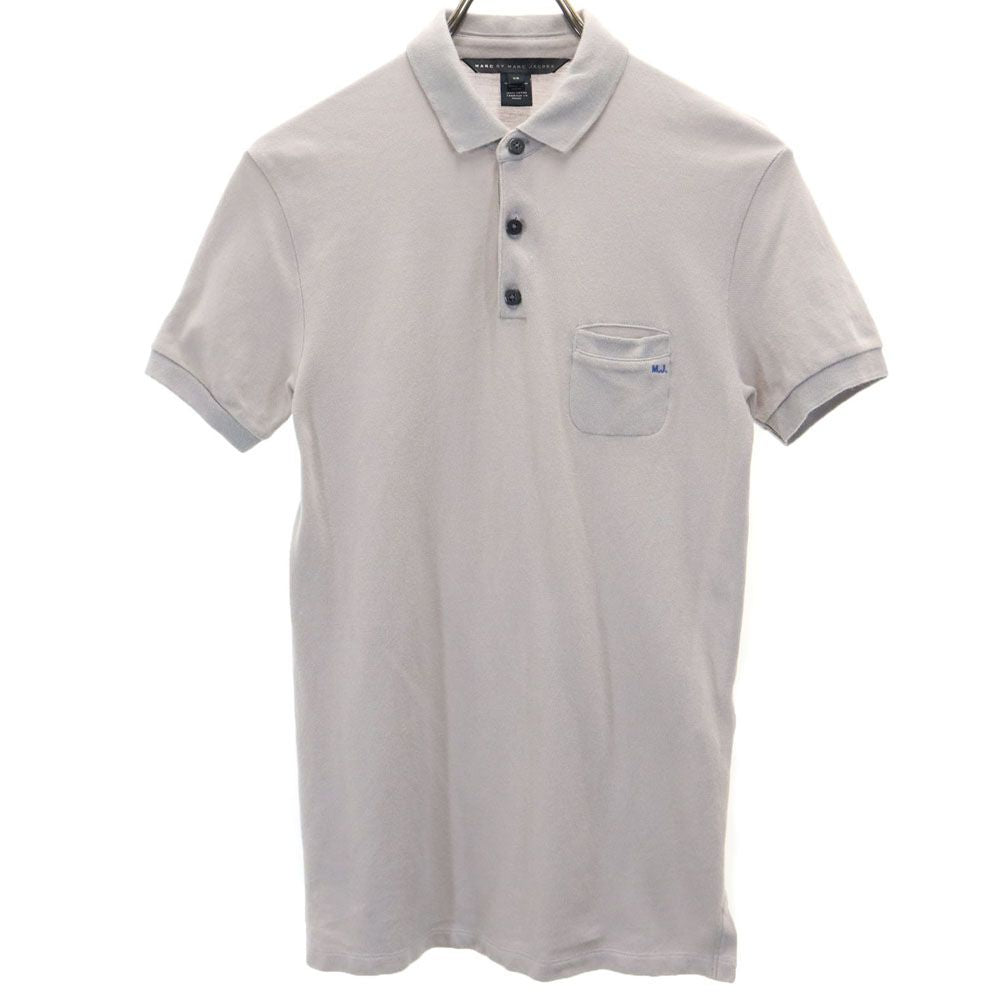 MARC BY MARC JACOBS マークバイマークジェイコブス 半袖 ポロシャツ XS グレー系 鹿の子 メンズ