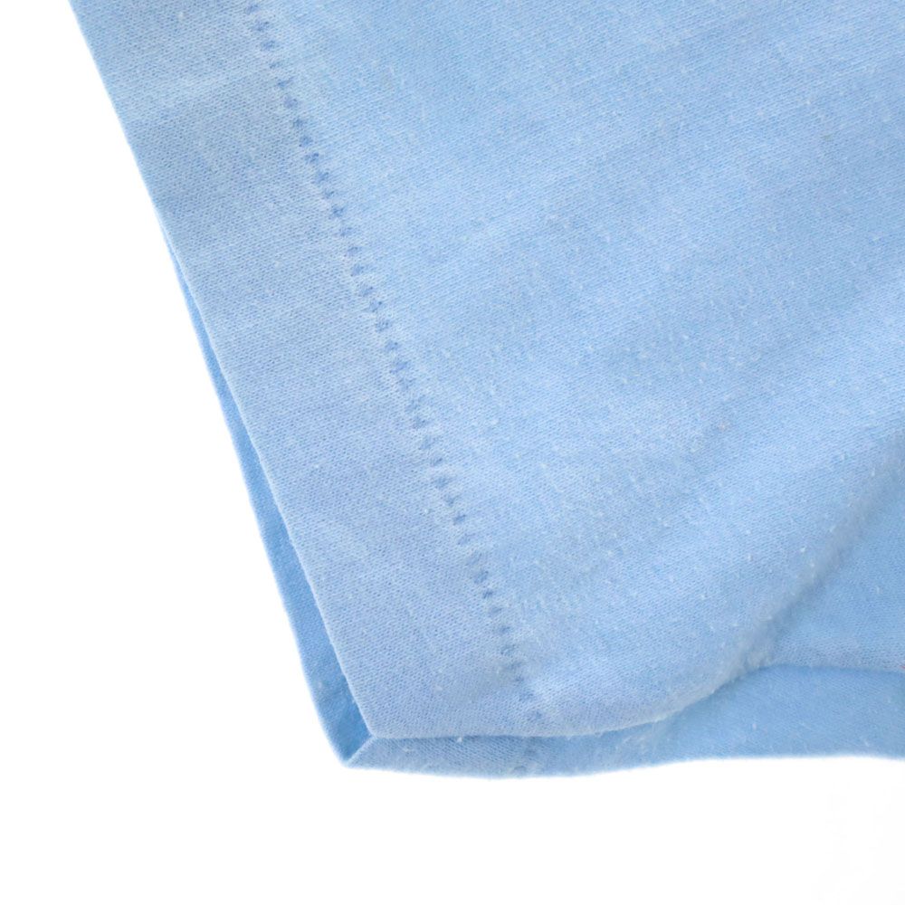 TNT by TRAU & LOEVNER 90s USA製 オールド プリント 半袖 Tシャツ L ブルー メンズ