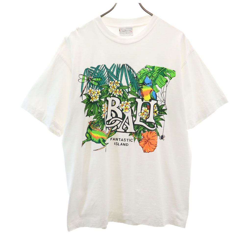 VIEW 半袖 Tシャツ L ホワイト VIEW BALI バリ メンズ