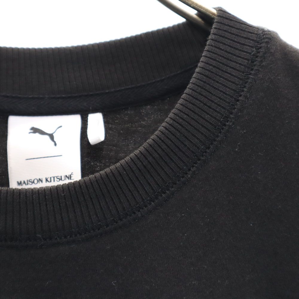 PUMA プーマ メゾンキツネ コラボ 半袖 コットンジャージー Tシャツ XS ブラック MAISON KITSUNE メンズ