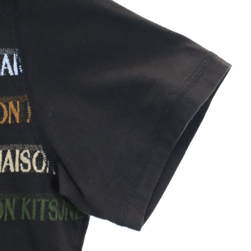 PUMA プーマ メゾンキツネ コラボ 半袖 コットンジャージー Tシャツ XS ブラック MAISON KITSUNE メンズ