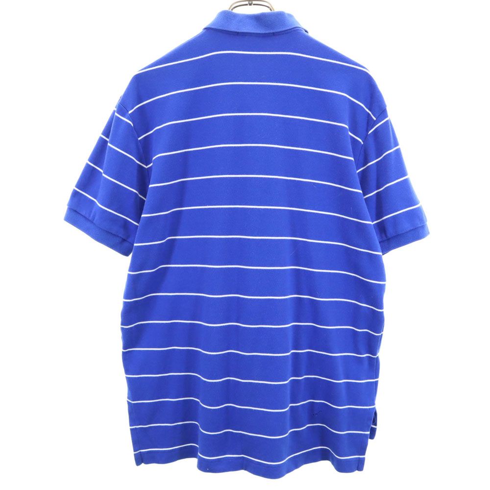 Polo by Ralph Lauren ポロバイラルフローレン ボーダー柄 半袖 ポロシャツ M ブルー メンズ